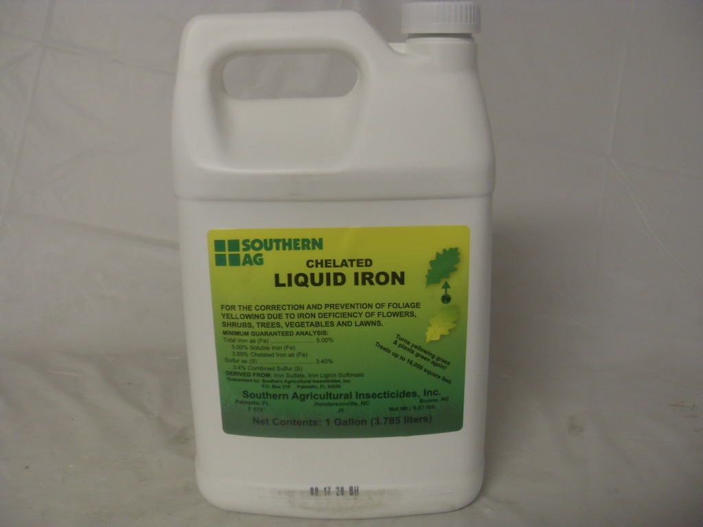 Chelated 5% Liquid Iron Fertilizer - Gallon