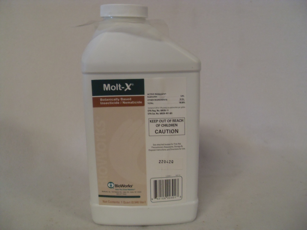 Molt-X Azadirachtin Biological Insecticide Nematicide - Qt - Gal