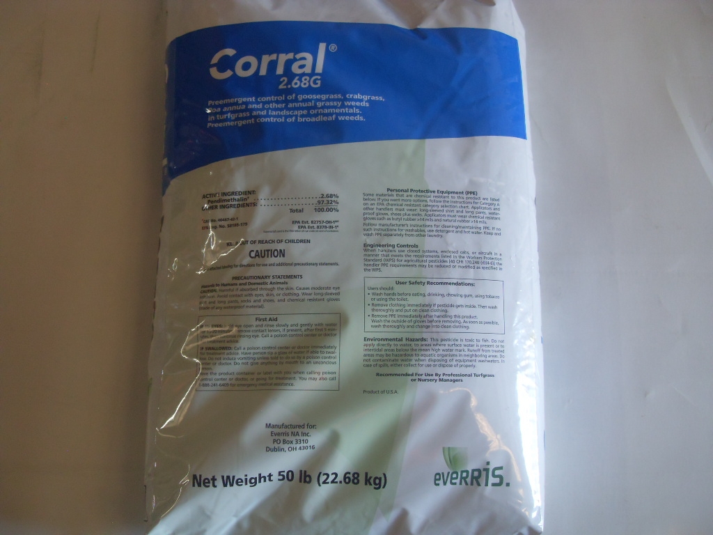 Corral 2.68G Granules Herbicide Pendimethalin - 50 Lb