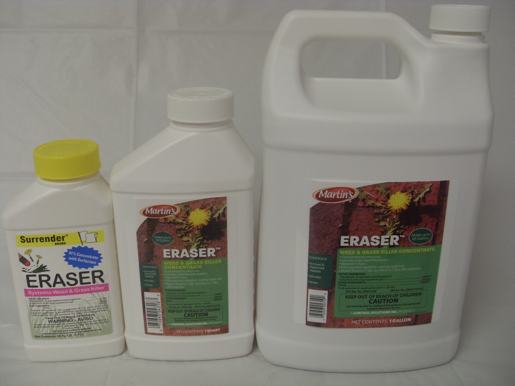 Eraser Weed Grass Killer Glyphosate - Pt - Qt - Gal - 2.5 Gallon