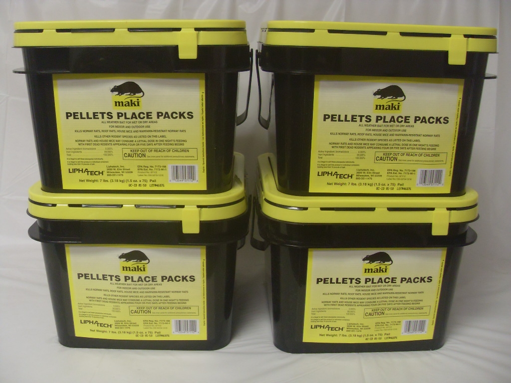 Maki Pellets Place Packs - 4 Pails of 75 x 1.5 Oz