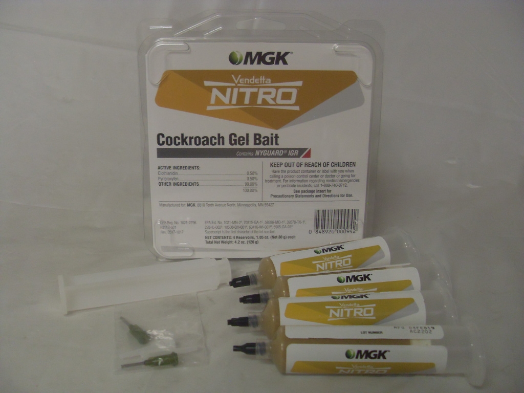 Vendetta Nitro Cockroach Gel Bait - 4 x 30 Grams