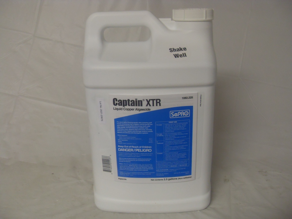 Captain XTR Liquid Copper Algaecide - 2.5 Gallons