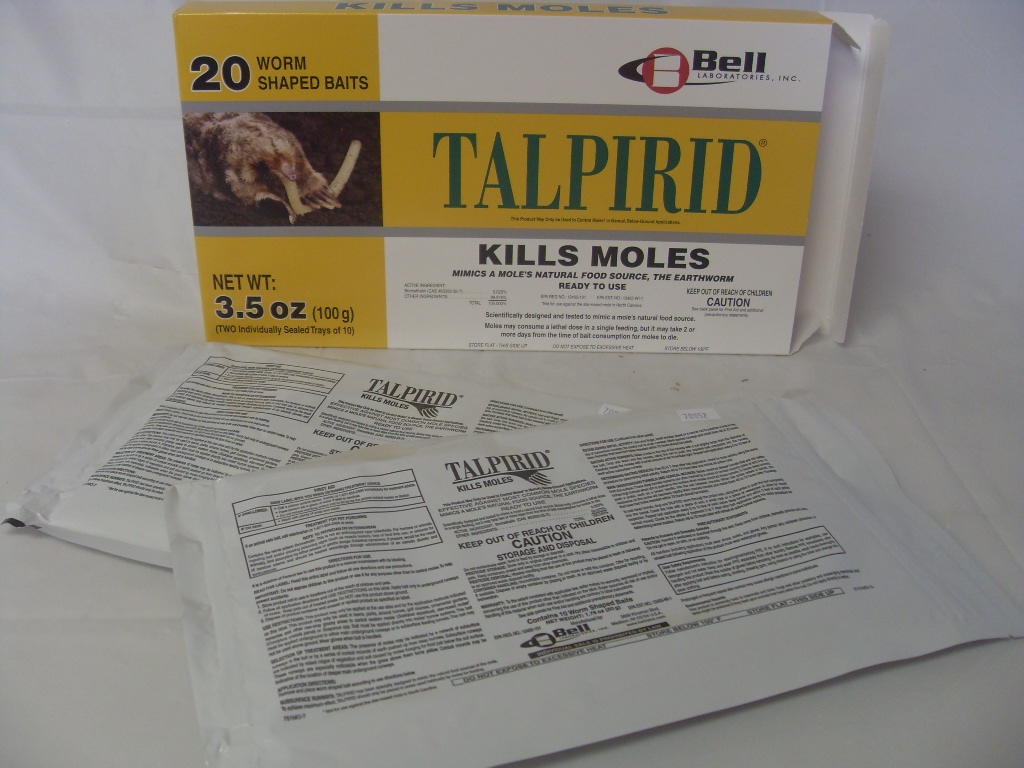 Talpirid Kill Moles Bait Poison - 1 box (20 mole baits)