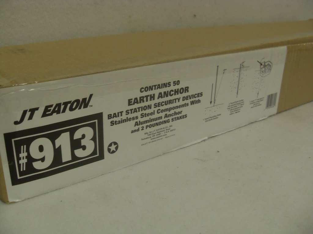 JT Eaton Earth Anchor Bait Station Securing Device 913 - Pk