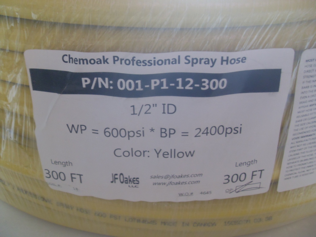 Poly II Pro Pest Control Spray Hose - 1/2 in x 300 ft 600 psi