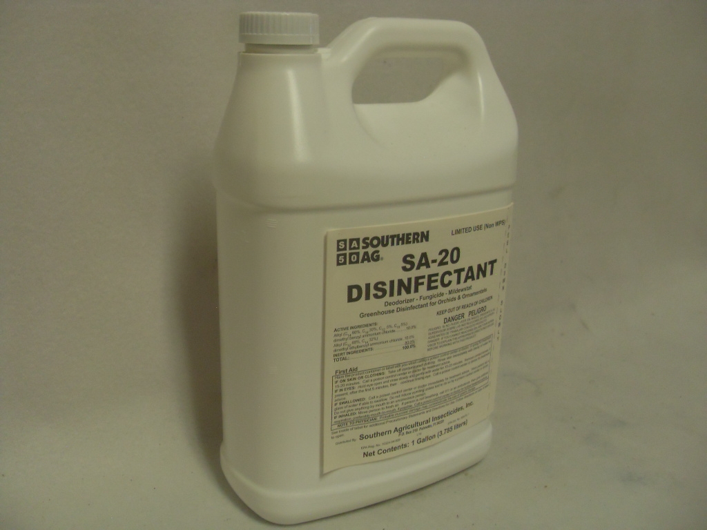 SA-20 Greenhouse Disinfectant Algaecide Fungicide - Gal