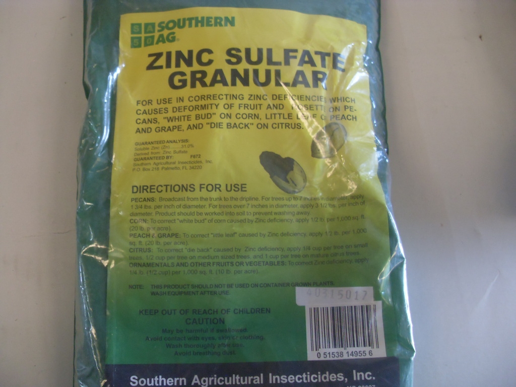 Zinc Sulfate Granular 31% - 5 Lb