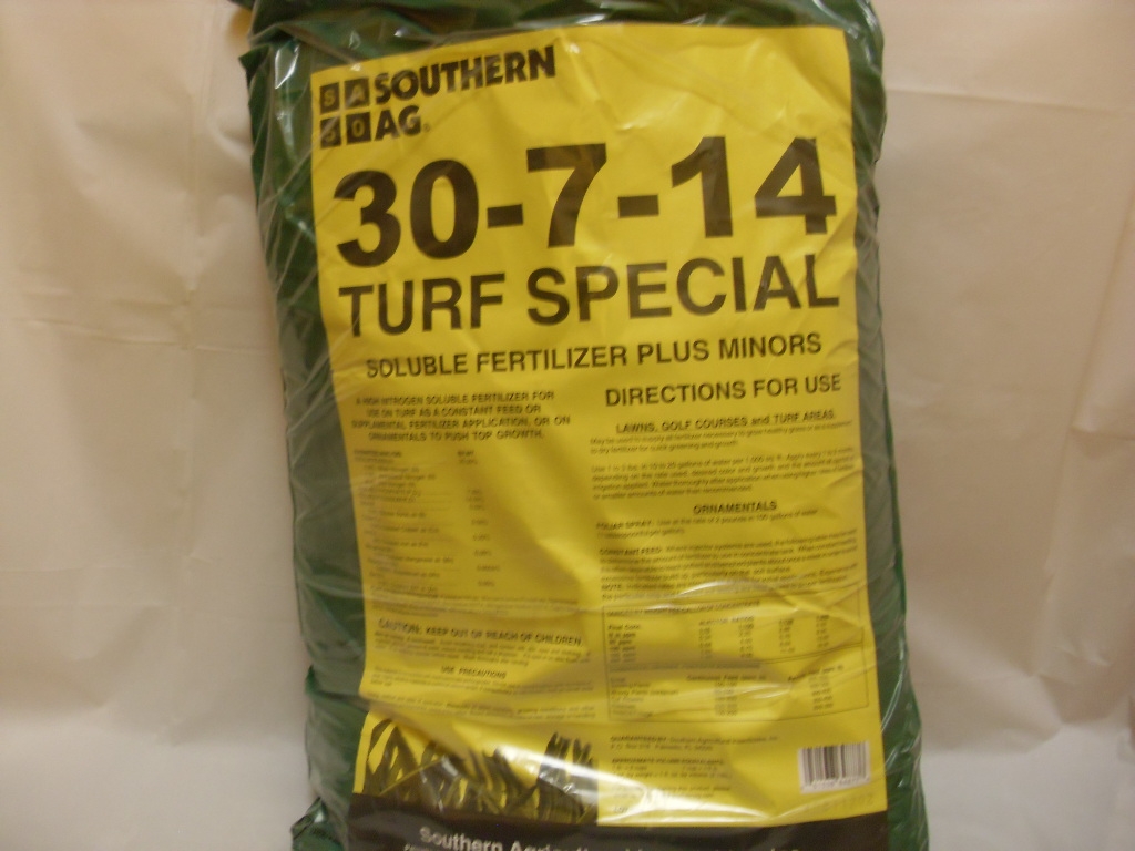 30-7-14 Turf Special Soluble Fertilizer Plus Minors - 25 Lb