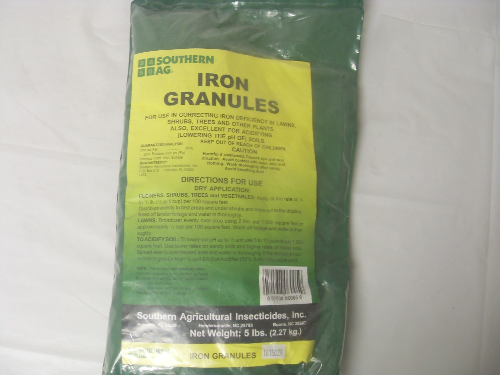 Iron Granules Ferrous Iron Sulfate - 5 - 50 Lb