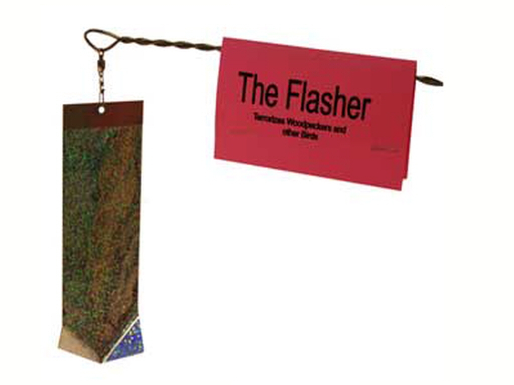 Flasher for Woodpecker Bird Deterrent