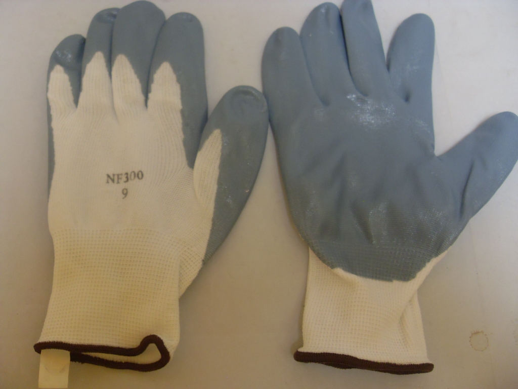 Nitrile Foam Dipped Reusable Gloves - 12 Pairs