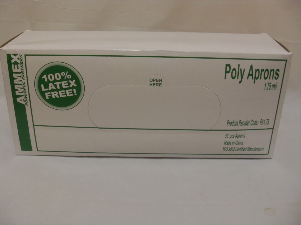 Poly Aprons Protector 1.75 ml 28" x 36.5" Disposable - 50 ea