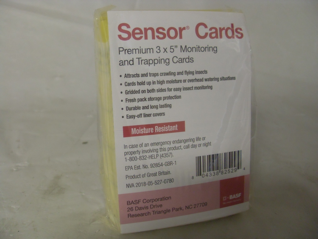 Sensor Yellow Monitoring Cards 3 x 5 50 Pk