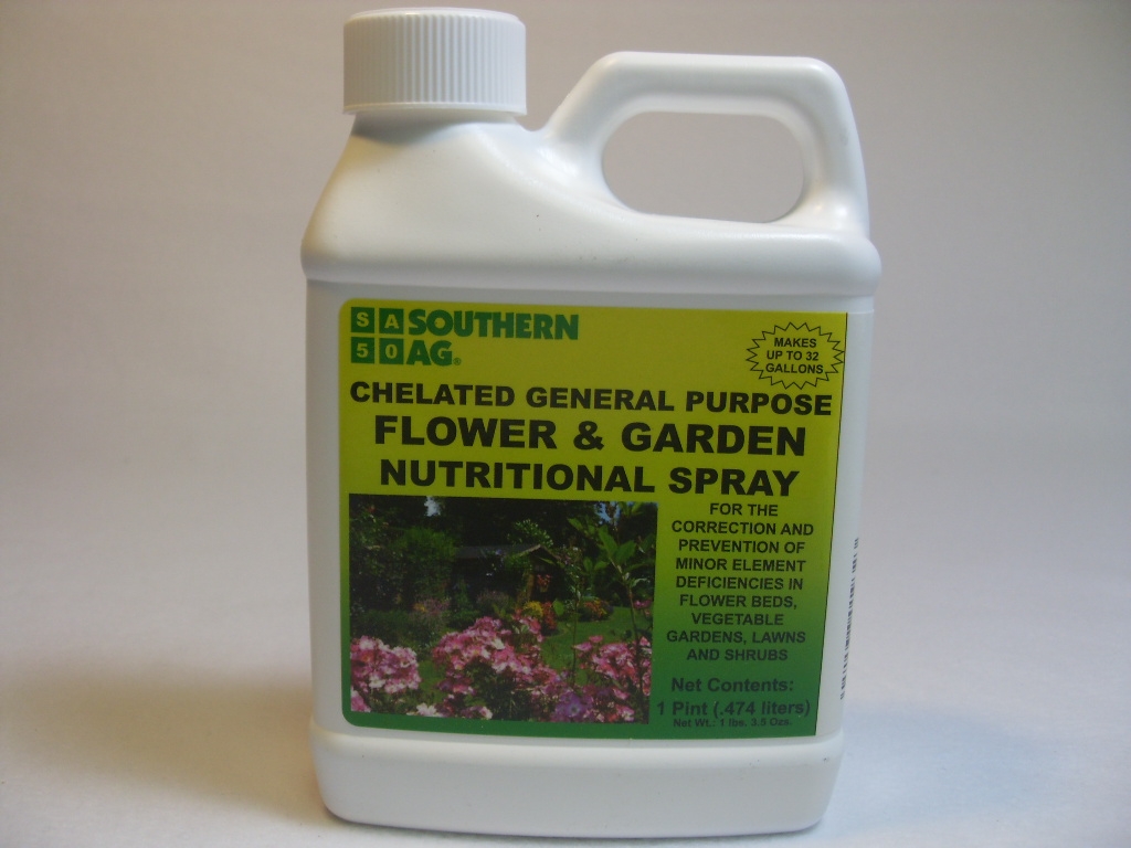 Chelated Flower Garden Nutritional Spray - 16 Oz - 1 - 2.5 Gallon