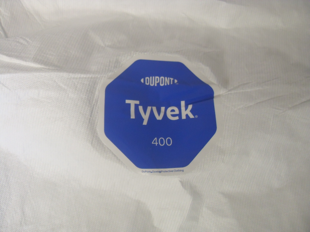 Tyvek Coveralls Disposable Spray Suit w/ Hood & Boots - XLarge